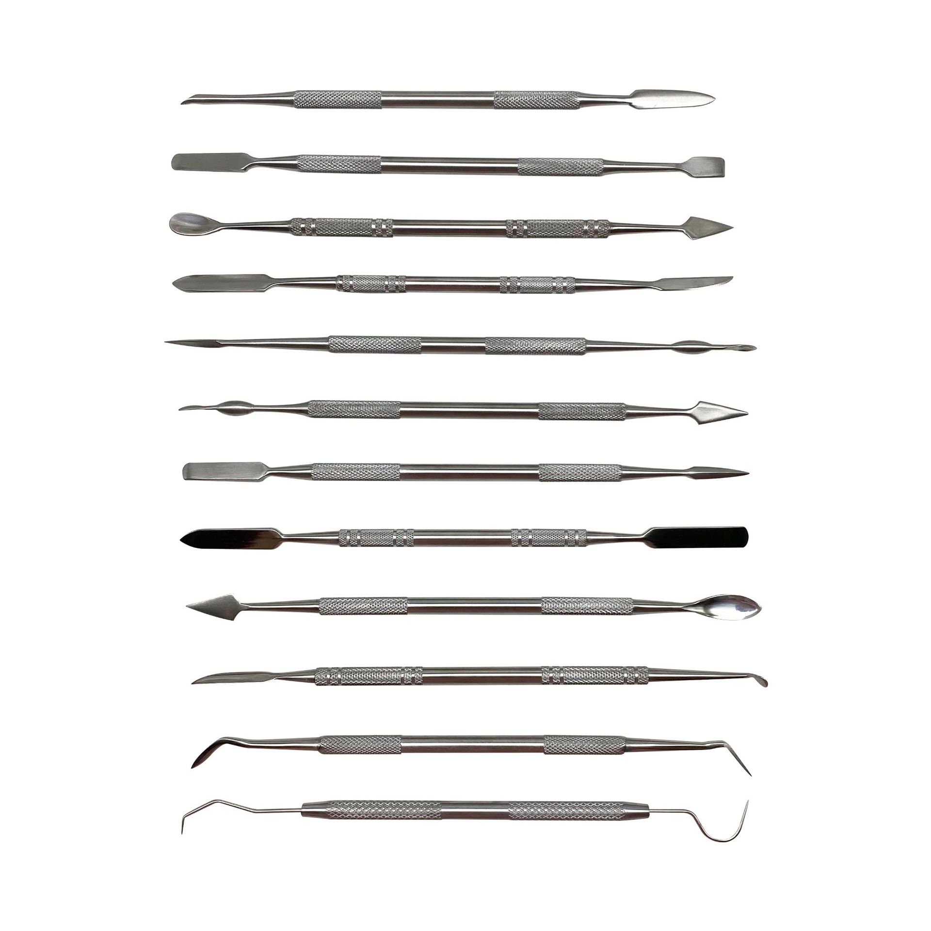 双头雕蜡刀雕刻刀掏底刀牙调刀树脂修整刀技蜡刀五金首饰蜡版起版