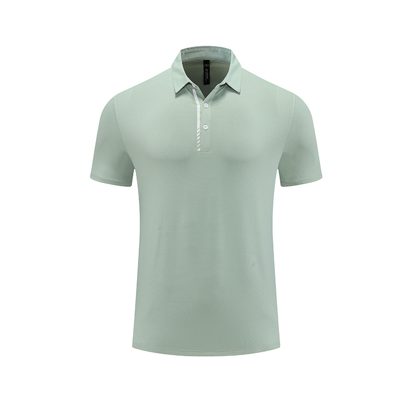 Verano de hielo-sensación transpirable de secado rápido Polo de los hombres de negocios ropa de manga corta casual solapa superior moda deportes ropa de fitness
