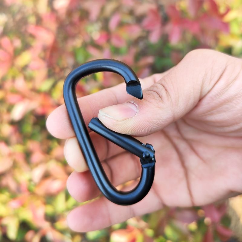 【スポット】4、5、6、7、8号全黒色電気泳動D型アルミニウム合金登山ボタン全黒葫芦ボタン|undefined