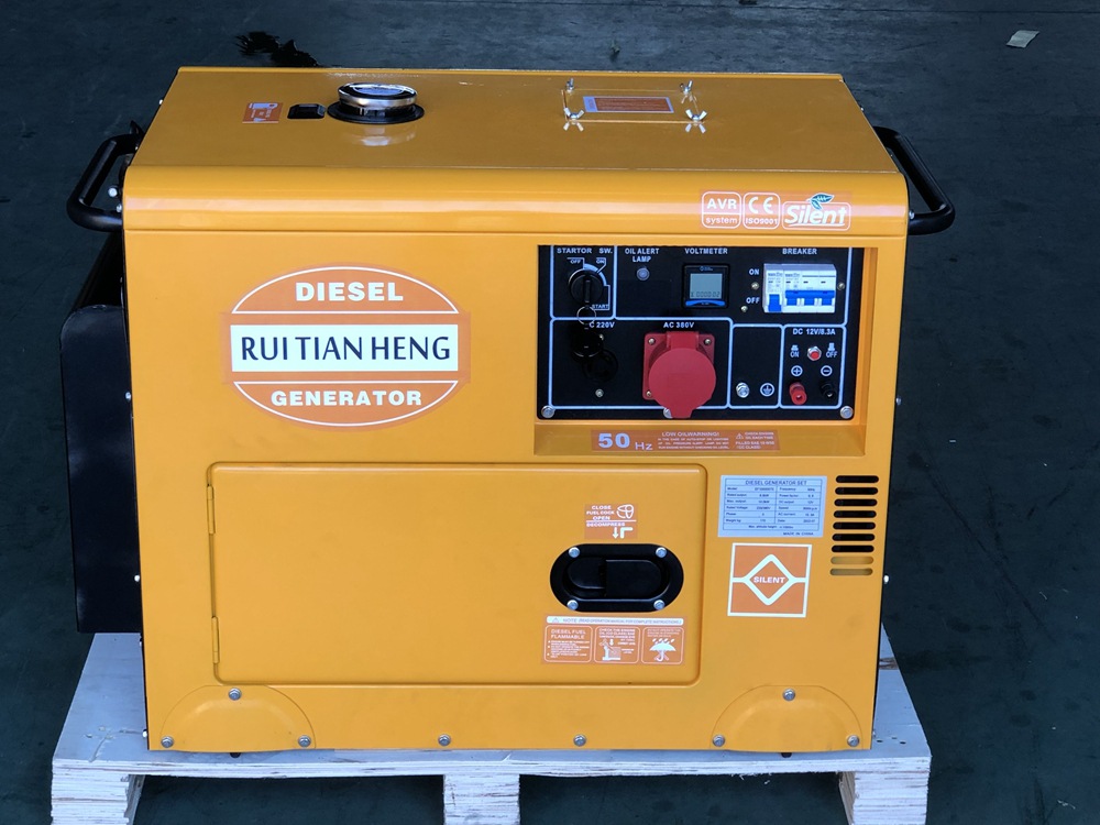 5.5kw柴油发电机组5.5kva静音发电机车载便携 小型家用低噪音