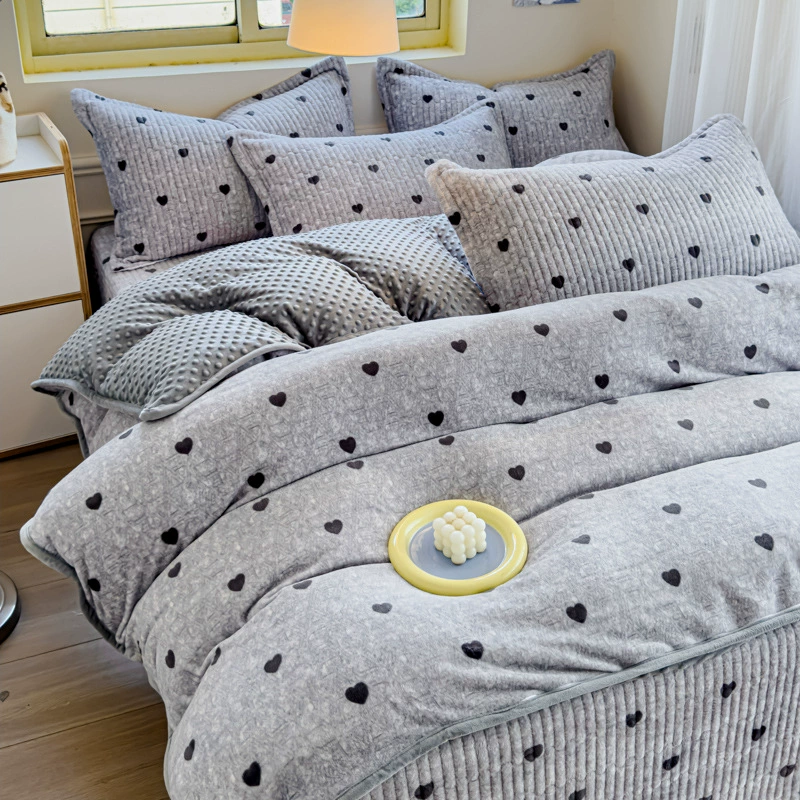 Warm set, sheet, duvet cover, bedspread, 4 piece set