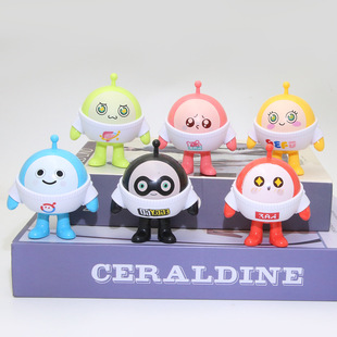 Internet Celebrity Egg Party Cake Decoration Ornaments Cute Cartoon Kidsren's Birthday Dessert Table Decoration Gashapon Accessories
