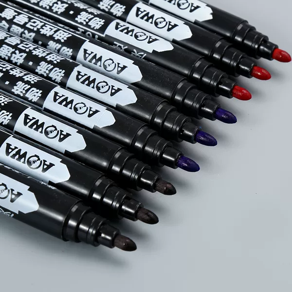 Factory Direct Sales Aowa 701 Oil-Based Marker Waterproof Refillable Marker Pen Express Logistics Marker