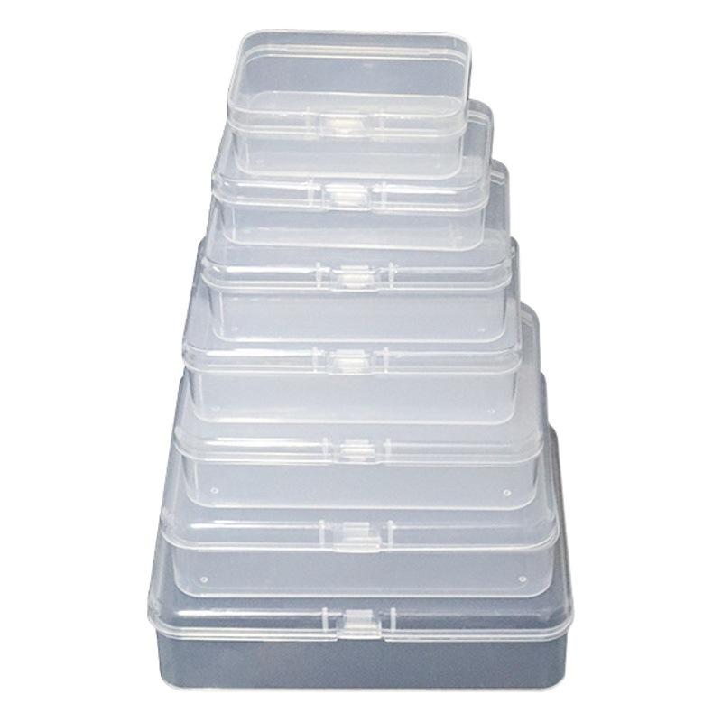 universal PP packing box small box storage box transparent plastic box Goka small product stationery packing box
