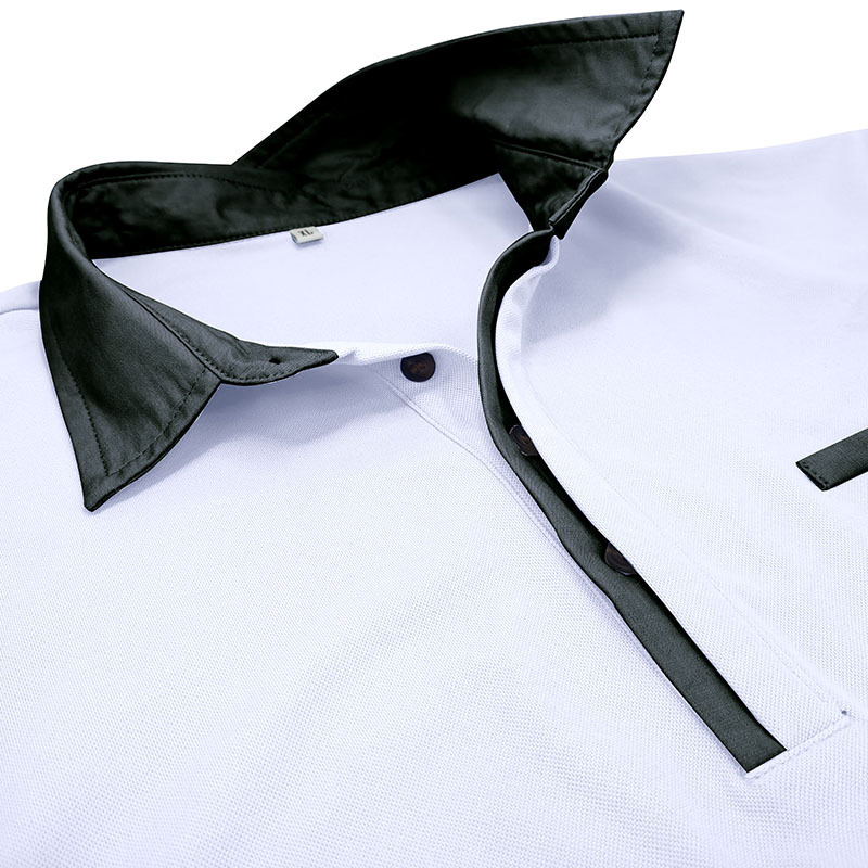 Camisa de polo de manga larga con solapa para hombre transfronterizo de Amazon