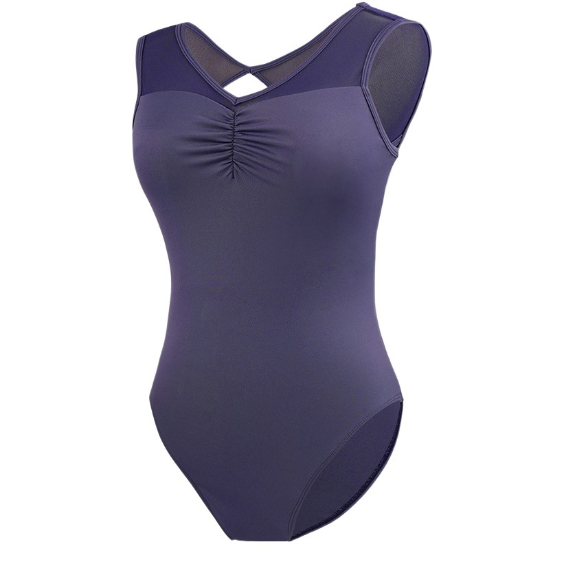 Ropa de baile de las mujeres de danza China adulto danza clásica ballet arte examen práctica con cuello en V chaleco profesor ropa de cuerpo