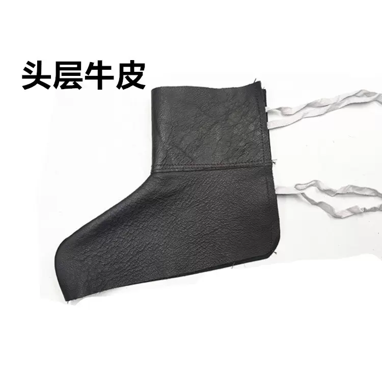 牛皮护脚套短款电焊焊工防护脚盖真皮耐磨耐高温隔热防烫伤防火花