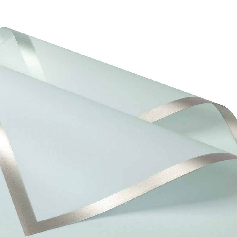 젤리 필름 [실버 가장자리-유리 블루] 20 장/가방;(57CM * 57CM) 5%