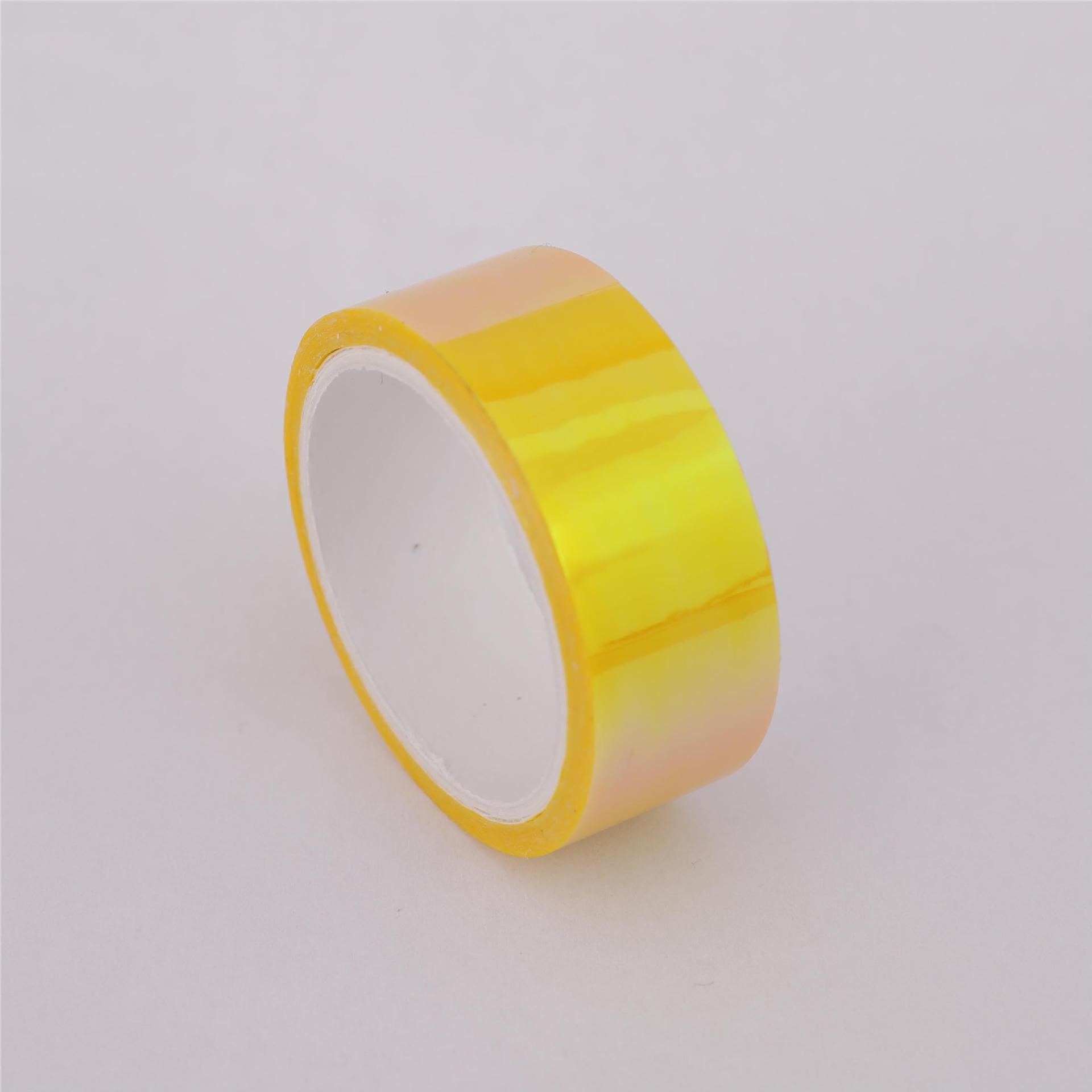 Cinta láser de arcoíris creativa, manual de papelería, cinta decorativa colorida impermeable, manual de bricolaje para estudiantes, collage de materiales