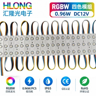 RGBW彩色模组 3灯注塑防水RGBW光源模组 四色光LED广告标识专用灯