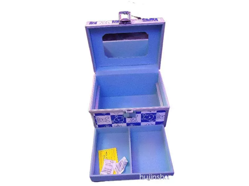 Professional metal universal capacious cosmetic storage box