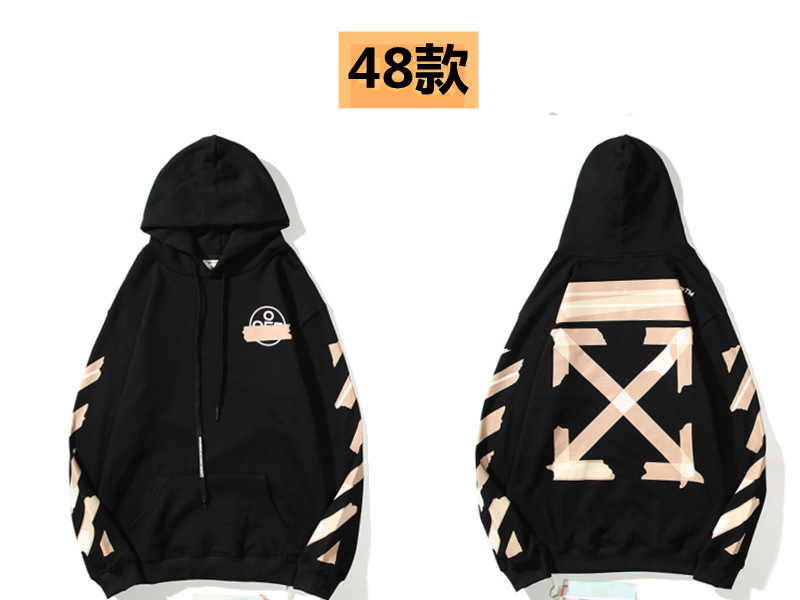 Marca de moda offwhite graffiti religioso pintura al óleo impresión de flecha hombre y mujer suelta OW pareja alta calle hoodie abrigo