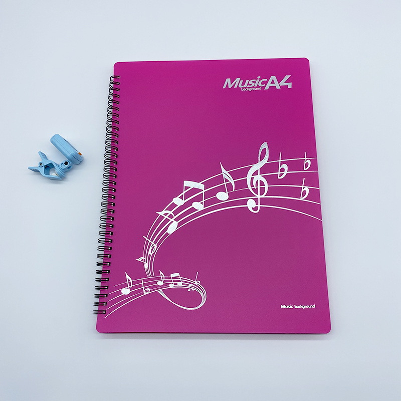 A4 Piano Guitarra Carpeta de partituras Estudiantes multifuncional cambio de partituras Carpeta de partituras de doble cara