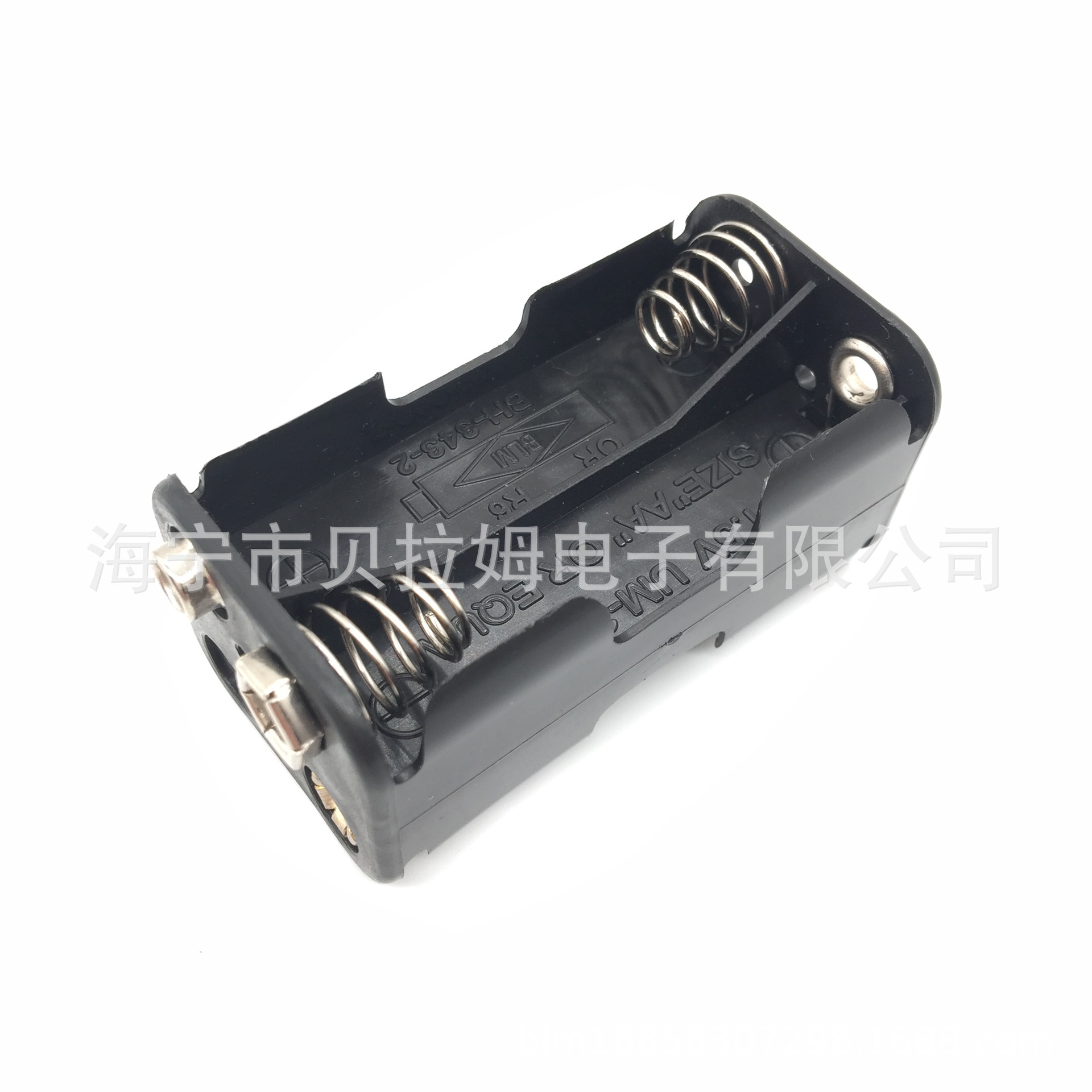 4AA五号四节4节5号UM3X4背靠背电池盒 外接导线、电池扣、焊片等