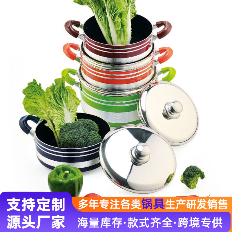 Suministro directo de fábrica sartén wok exportación calidad antiadherente pan cocina fuego abierto al por mayor