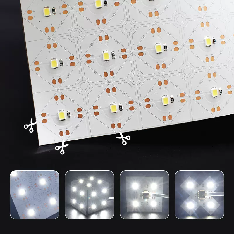 LED柔性软灯板透光奢石大理石氛围岛台背光源DYI发光软灯片可调光