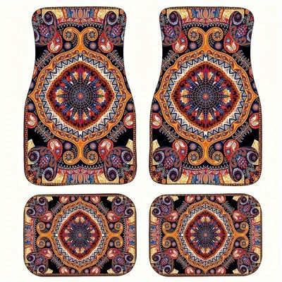 mats, dirt-resistant, wear-resistant, easy to – Avtomobil döşəmə paspasları - 1-138-pattern-2-3344cmtwo-piece-set