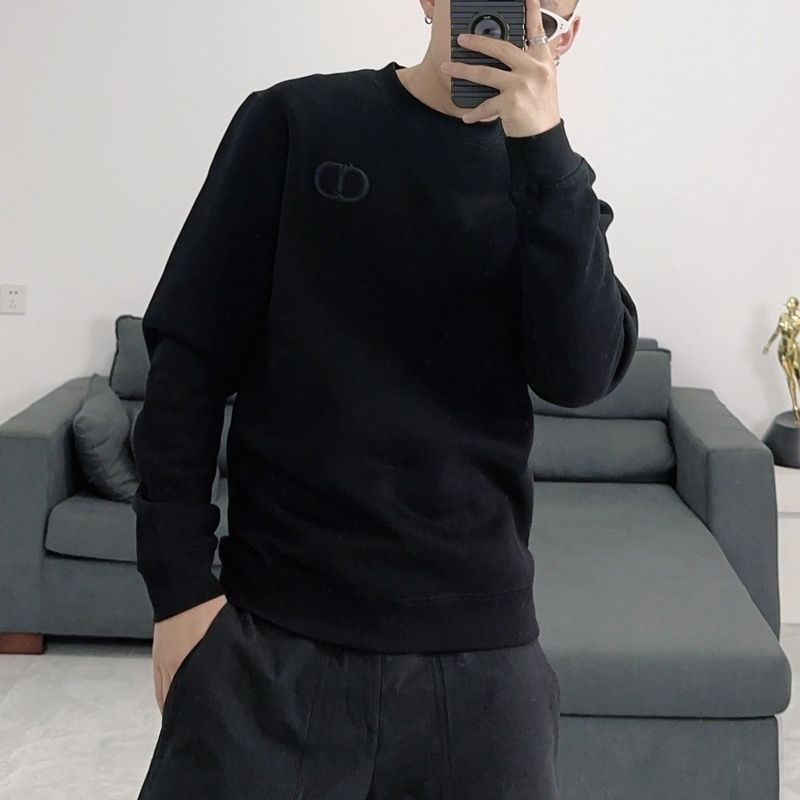 春秋冬潮牌新款刺绣加厚字母卫衣男款圆领休闲上衣长袖百搭|undefined