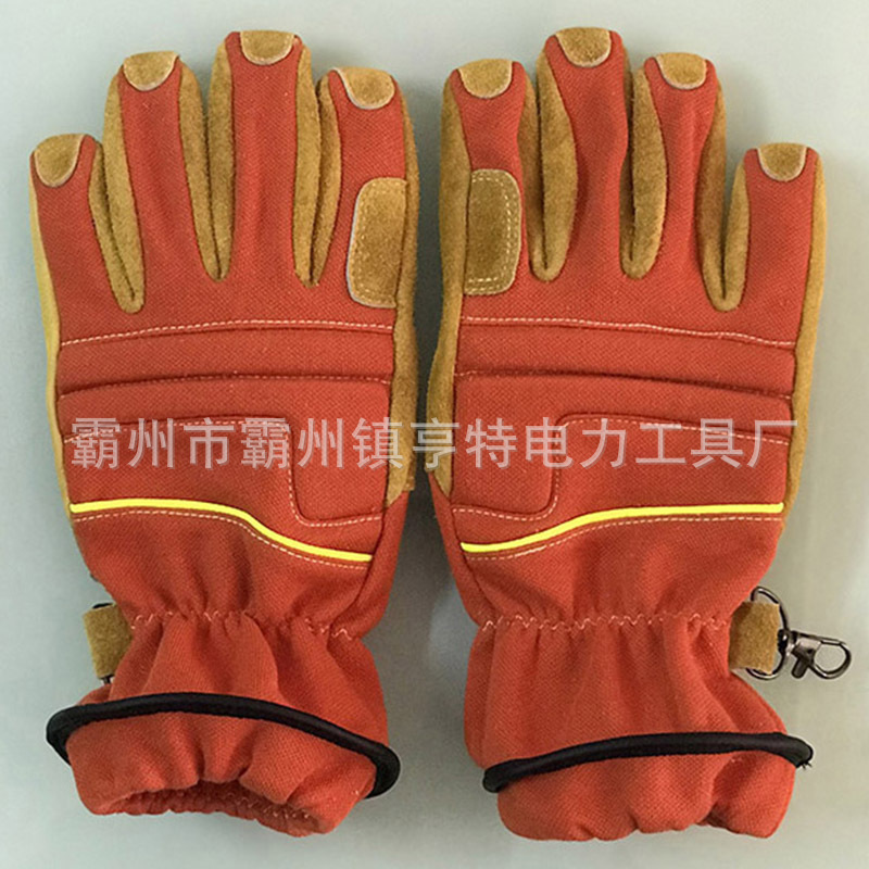 森林消防防火手套阻燃防火手套耐磨隔热手套消防员防护救援手套