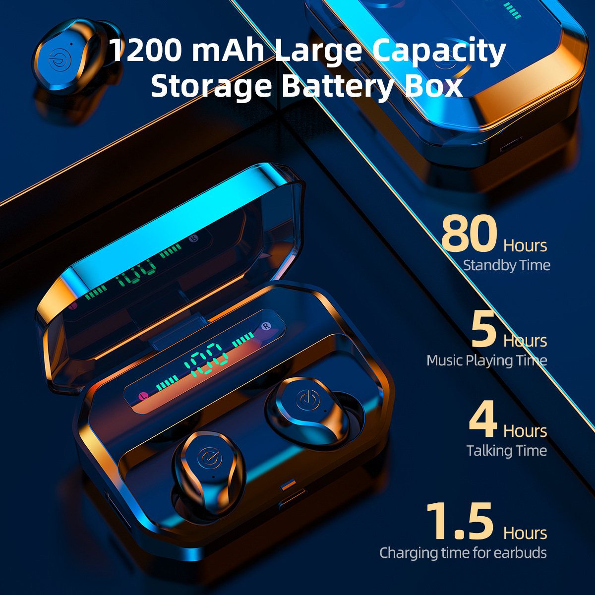 Auricolari cavalleria P10 privati ​​Bluetooth TWS wireless touch montati_voghion.com