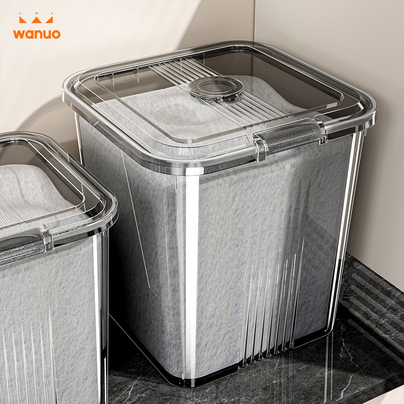 Flour Storage Tank Household Food-Grade Sealed Rice and Flour Bucket Large-Capacity Storage Insect-Proof and Moisture-Proof 2025 New Style