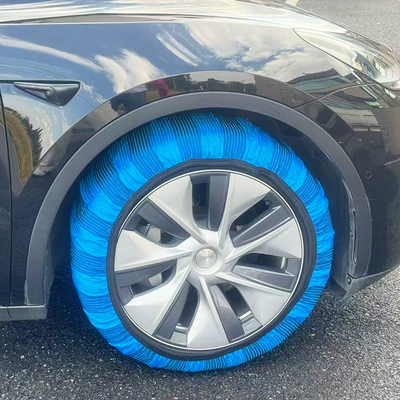 Tire snow chain Anti-Skid Car Off-Road Vehicle Universal - blue