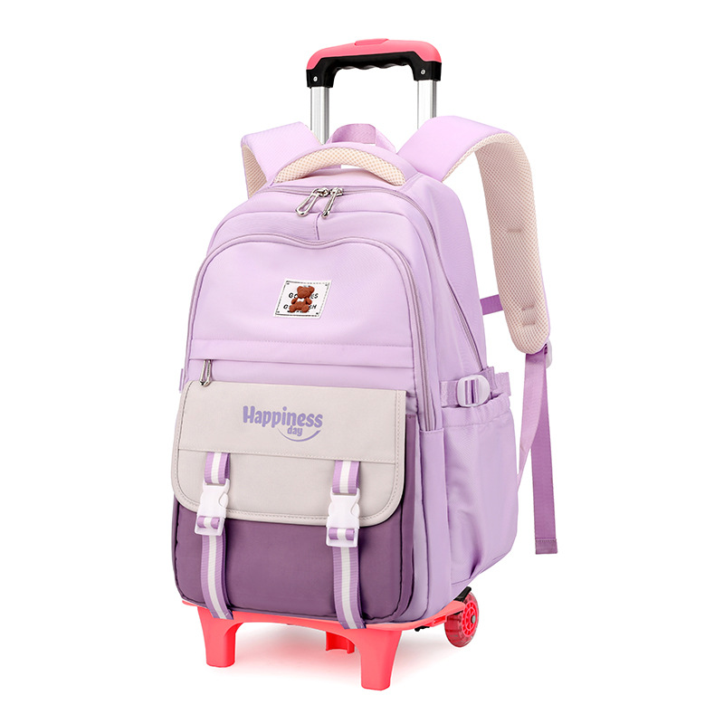 Nuevo pez natural escalera tracción mochila de escuela secundaria de gran capacidad desmontable una mochila de niños