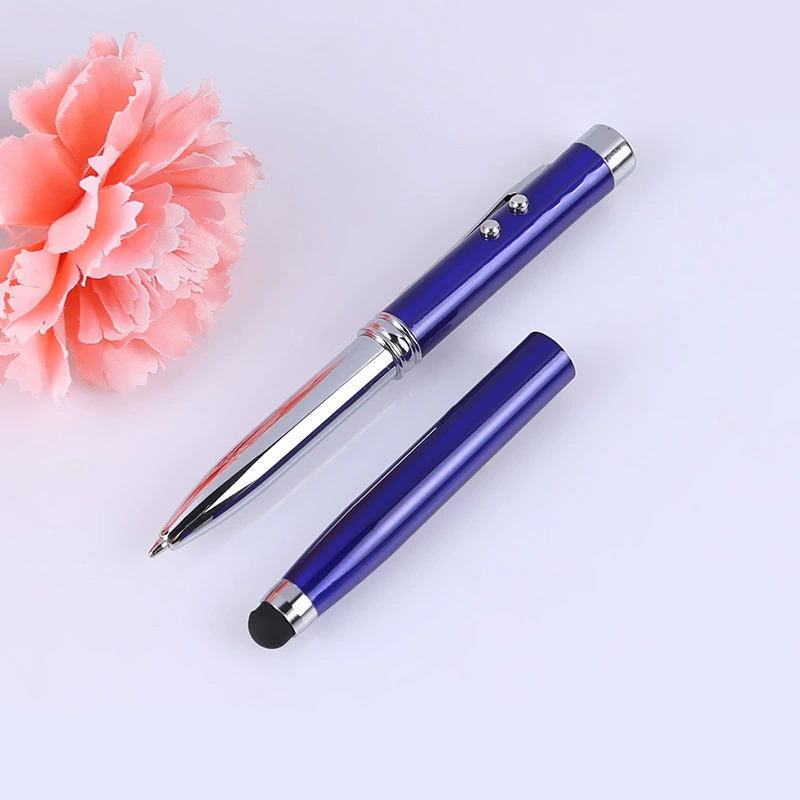 Производители поставляют новый пишущий перо 4-в-1 лазер LED свет इलेक्ट्र pen рекламный перо сенсорный экран сенсорный экран
