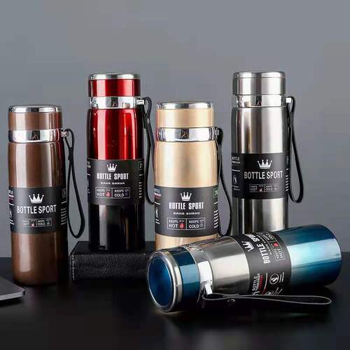 Smart 316 Stainless Steel Insulated Water Bottle Large Capacity Outdoor Sports Water Bottle Star Bottle Business Office Gift Wholesale 
