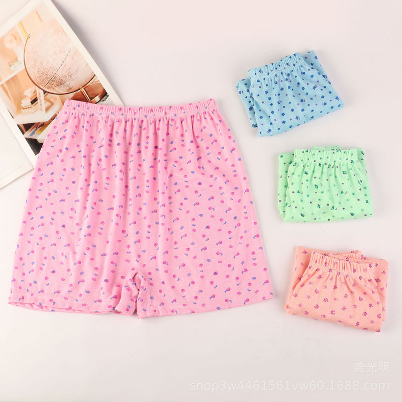 Middle-aged and Elderly Underwear Women's Polyester Cotton High Waist Mother's Plus Size Loose Grandma's Shorts Boxer Shorts