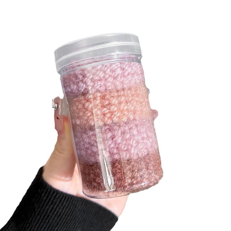 Temperamento de invierno y otoño lana gruesa anillo de cabello no daña cabello de alta elasticidad de banda de goma duradera cuerdas de cabello 2024 nuevo toque de cabeza