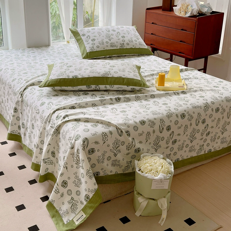 Cotton sheet, non-slip duvet, set, 100% cotton, increased thickness, 3 piece set, wholesale