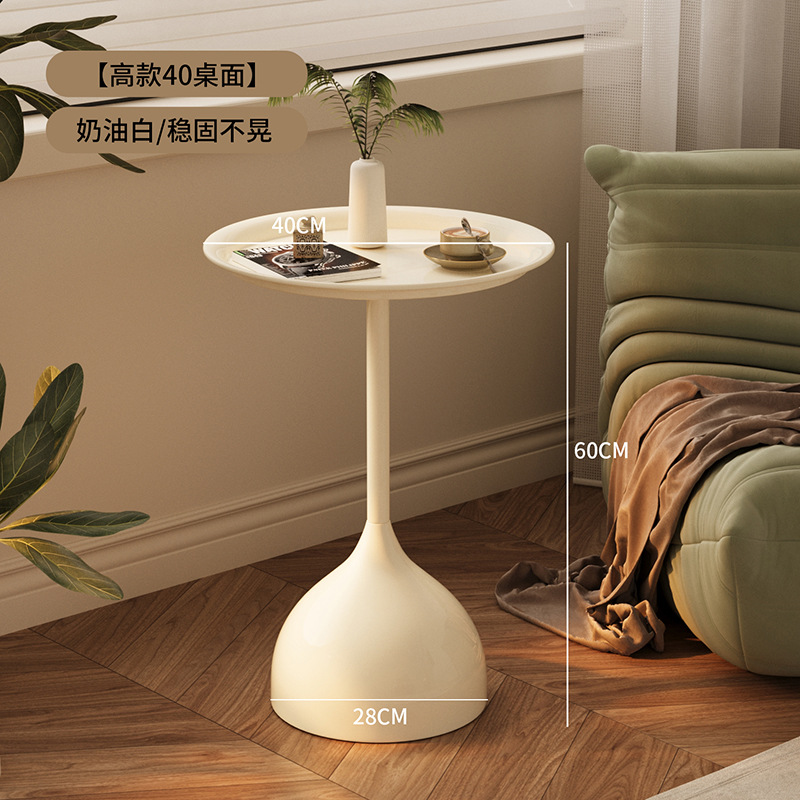 [품질 + 안정성 + 내하중 업그레이드] 크림 화이트 40*60cm 높이 피어 테이블