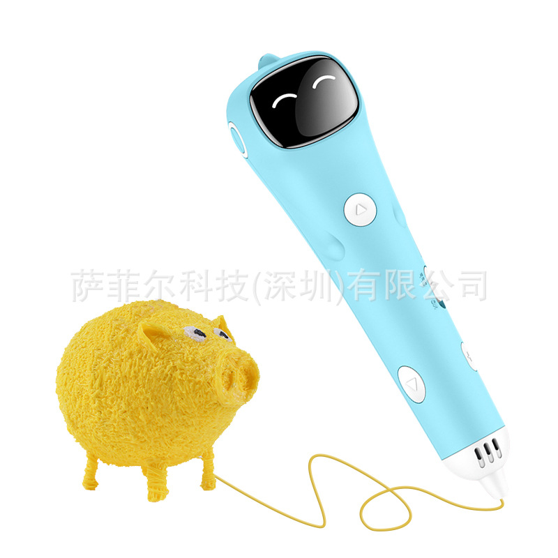 Lápiz de impresión 3D para niños, pintura tridimensional de baja temperatura, lápiz 3D, inglés, ruso, lápiz de impresión, transfronterizo