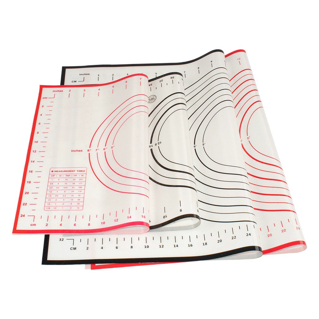 Бытовая прокладка для замешивания теста 0,4 мм, устойчивая к высоким температурам разделочная доска, легко моется, антипригарная силиконовая прокладка, силиконовая прокладка для замешивания теста