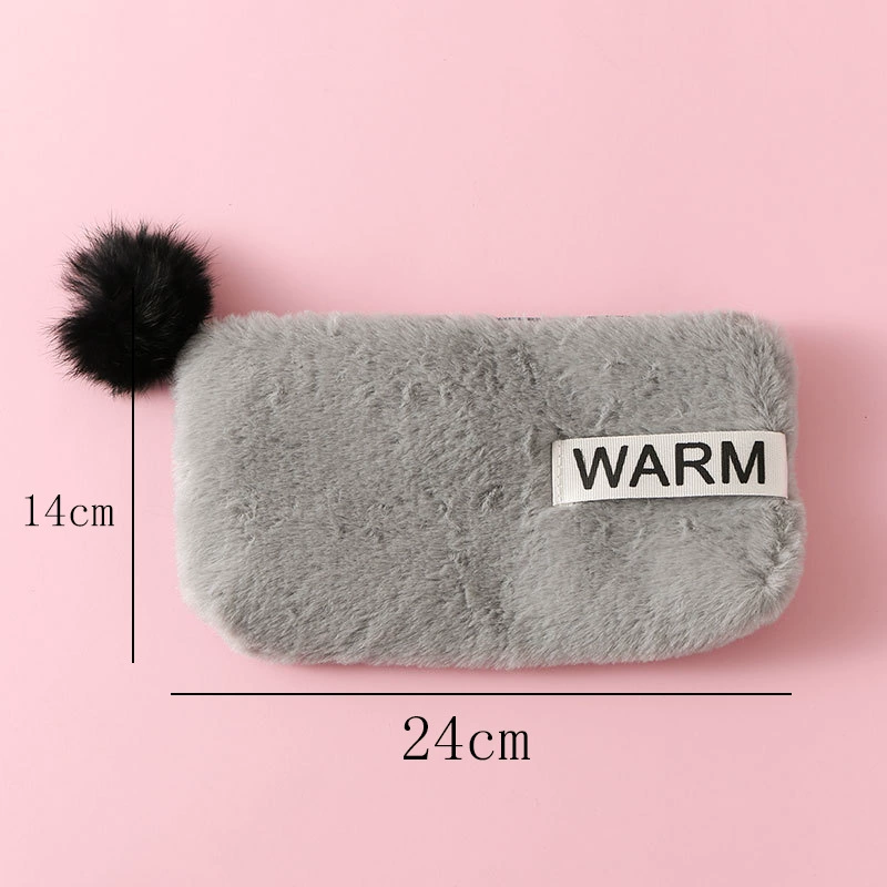 Plush Pencil Case, Japanese Style Capacious Case for Elementary Students, 14.3×6×4 cm