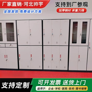 文件柜财务凭证多层收纳柜带锁抽屉矮柜办公室资料档案柜支持定制