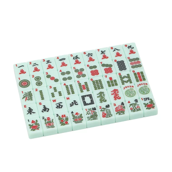 American Mahjong Tiles 166 Pieces, American Jewish Mahjong, Spanish Mahjong, 30mm Small Mahjong Tiles, Convenient for Travel