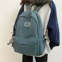 Nylon brand capacious bag for leisure, backpack, Korean style
