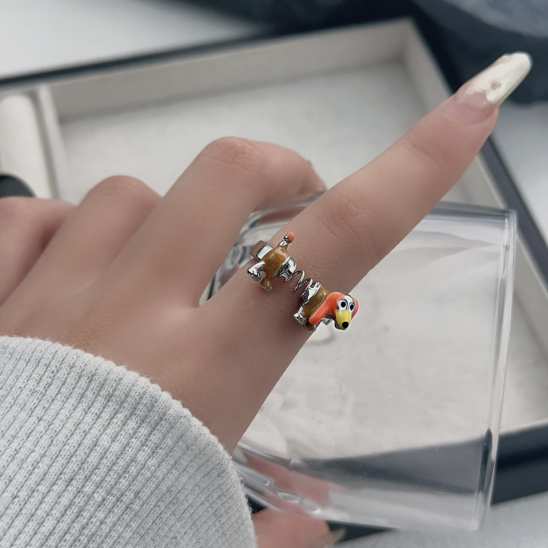 Cartoon cute ring for men and women