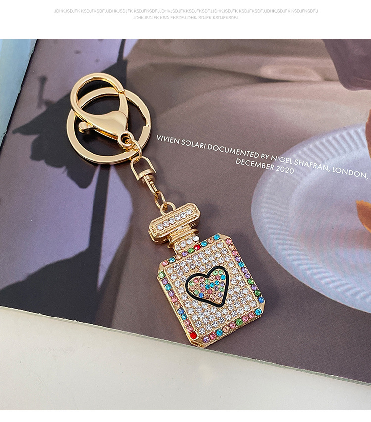 New Style Zinc Alloy Heart Shape Women's Bag Pendant Keychain display picture 3