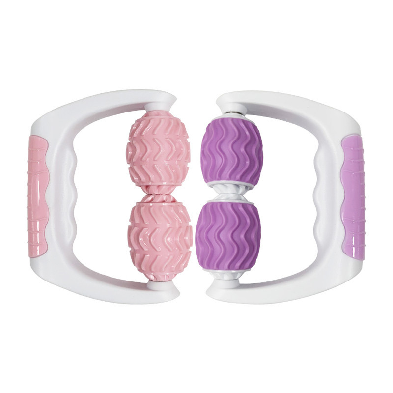 Masajeador de pierna 360 grados, rodillo de masaje para relajación muscular y yoga, mano