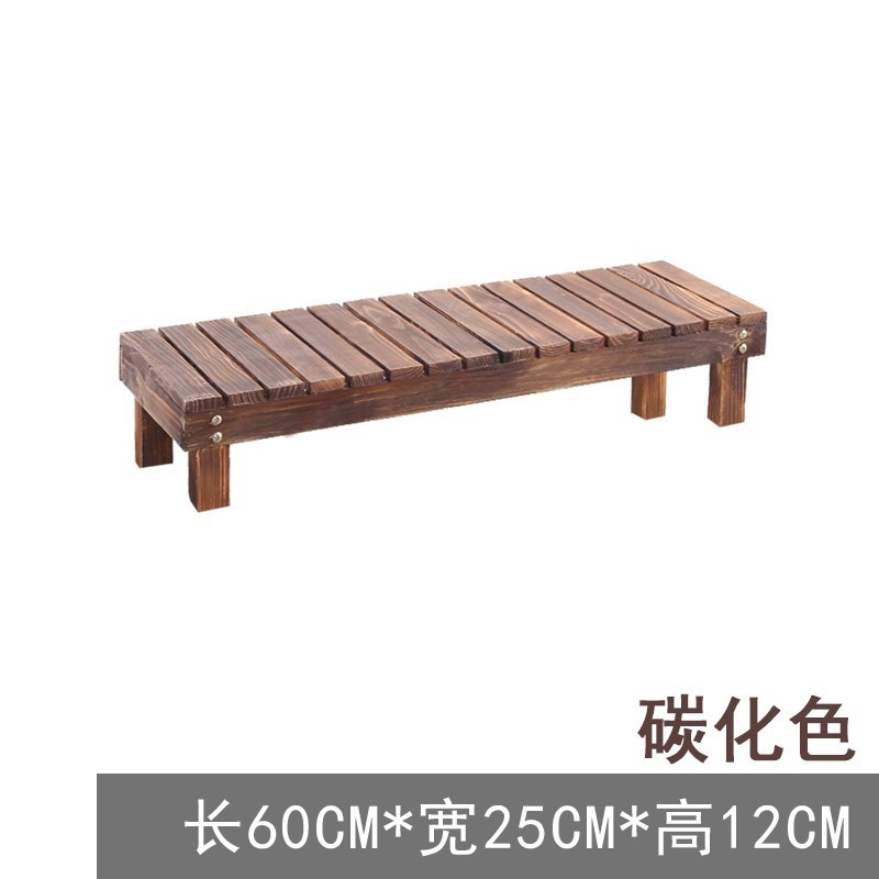&フラワースタンド収納ラック無垢材炭化はしご多層バルコニー床置き防錆木材屋内屋外ポトス植木鉢ラック|undefined