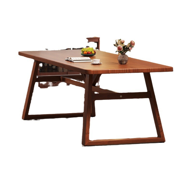 Mesa de comedor y silla combinada para el hogar, mesa de comedor rectangular moderna y simple, mesa cuadrada de restaurante de comida rápida comercial