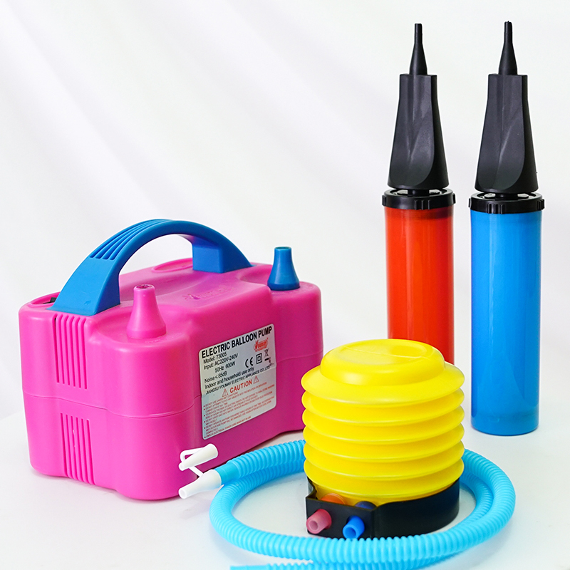 Balloon Inflator Portable Inflation Tool Foot-Operated Hand-Push Electric Air Pump Plastic Quick Balloon Blower