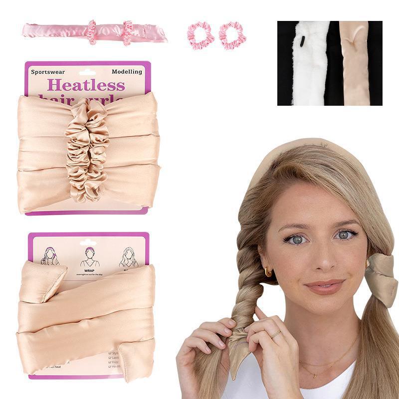 亚马逊运动款懒人卷发棒泡沫海绵器大波浪头带睡眠无热棒卷发球、