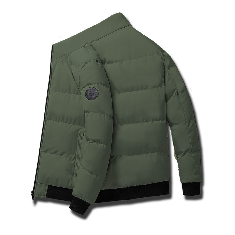 Neue Tigerkopf-Daunen-Baumwolljacke für Herren, Winter, plus Samt, verdickt, winddicht und warm, S, Jugend, lässig, einfach_voghion.com