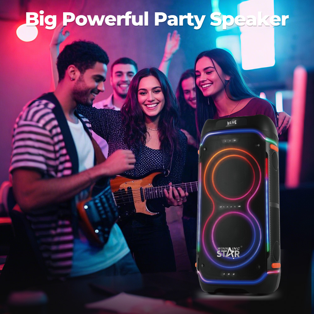 WINNING STAR doble tirón de ocho pulgadas tweeter gran altavoz de comercio exterior gran fiesta audio altavoz Bluetooth