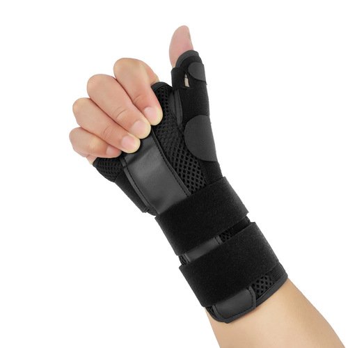 Cross-border sports wristbands carbon fiber support thumb protection pressurized palm wristbands sporting goods protective gear