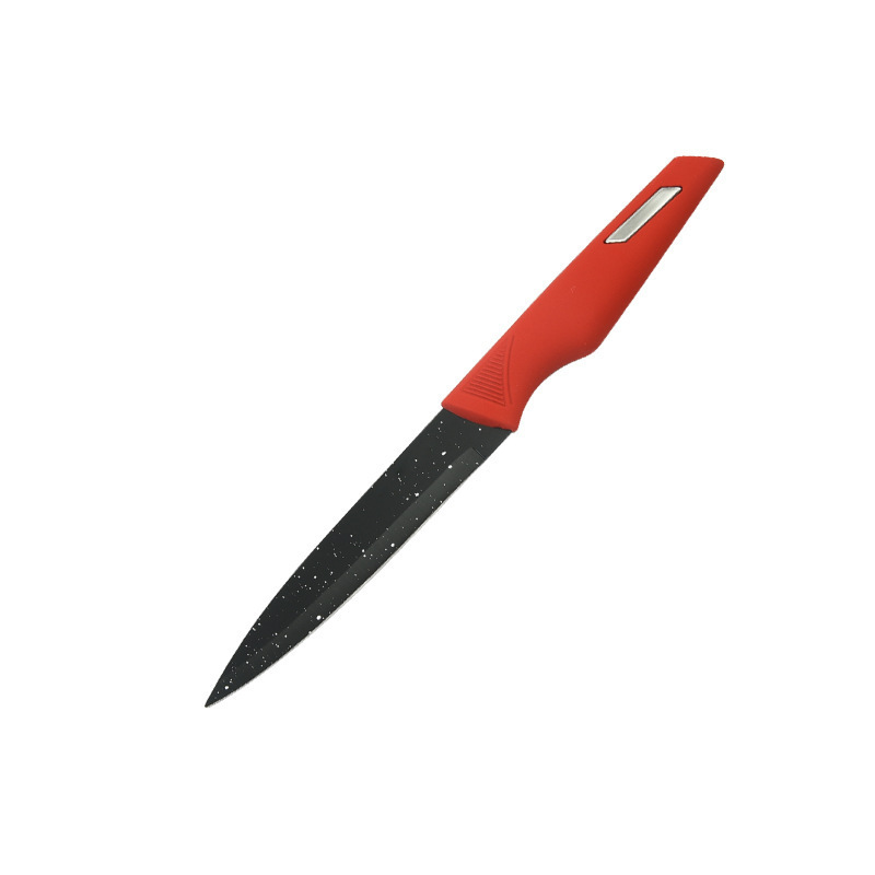 Yangjiang cuchillo de cocina Comercio exterior cuchillo de cocina de acero inoxidable mango de acero rojo estrellado de doble cara de succión cuchillo único regalo